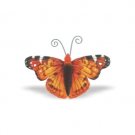 20 cm. Orange Tin  Decorative Butterfly
