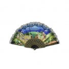 23 Centimeter Collapsible Fan with Jerusalem and Russian Text