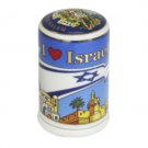 7cm Ceramic Toothpick Holder with “I Love Israel”