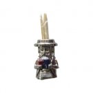 3.5cm Hassidic Jewish Man Toothpick Holder with Prayer Books