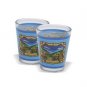 Pair of Shot Glasses with Jerusalem Landscape
