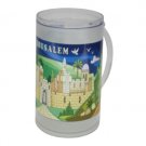 15 cm. Multicolor Plastic Jerusalem Drinking Mug.