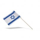 15x22 Centimeter Israeli Flag on Stick