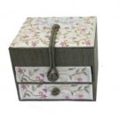 Yair Emanuel Embroidered Jewelry Box With Flowers