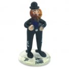 Glass Chassid Figurine with Torah