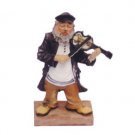 Polyresin Chassid Playing Violin Miniature Figurine