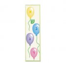7 Centimeter Child's Mezuzah of Wood Painted with Alef-Bet Balloons