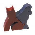 Yair Emanuel Colorful Pair of Cats Children's Puzzle