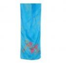 Yair Emanuel Turquoise Scarf With Pomegranates