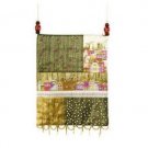 Yair Emanuel Gold Patches Embroidered Bag with Jerusalem