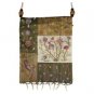 Yair Emanuel Floral Applique Embroidered Bag in Gold