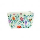 Yair Emanuel Silk-Screened Medium-Sized Hand Bag with Pomegranates