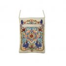 Yair Emanuel Multicolored Embroidered Oriental Bag with Star of David