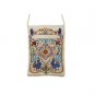 Yair Emanuel Multicolored Embroidered Oriental Bag with Star of David