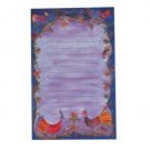 Notepad with Lined Paper and Peacocks by Yair Emanuel
