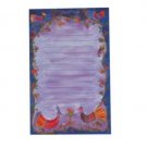 Small Magnetic Notepad with Peacocks by Yair Emanuel