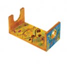 Yair Emanuel Hand-Painted Wood Shofar Stand with Seven Species Design (Large)