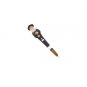 Carved Wooden Pen with Hassidic Man Holding Kiddush Cup and Siddur