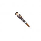 Carved Wooden Pen with Chassid Holding Torah Scroll