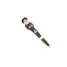 Carved Wooden Pen with Praying Chassid Holding Siddur