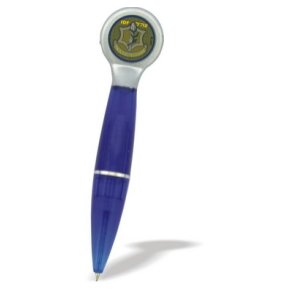 Blue Plastic Magnet Pen with IDF Logo