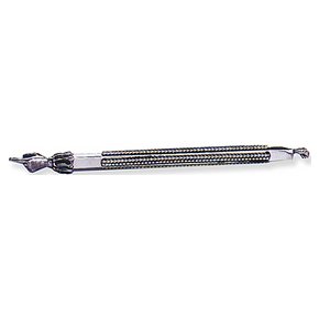 Sterling Silver Torah Pointer with Pearl Stripes