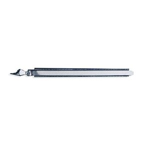 Sterling Silver Torah Pointer with Two Rows of Pearls and Modern Block