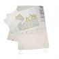 170x120 White and Gold Tallit Set with Matching Kippah and Bags