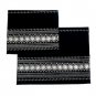 28x35cm German Black Velvet Tallit Bag Set with Silver Plates