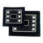 28x35cm Black German Velvet Tallit Bag Set with Boxes and Diamonds