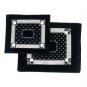 28x35cm German Velvet Tallit and Tefillin Bags with Silver Plates and Jerusalem