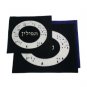 Midnight Blue 28x35cm Tallit Bag Set with Suede Jerusalem in Velvet