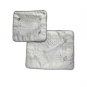 28x35cm White Tallit and Tefillin Bag Set with Geometric Pattern