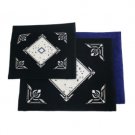 Light Blue Velvet 28x35cm Tallit and Tefillin Bag Set with Diamond Jerusalem