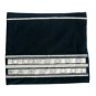 24x28cm German Black Velvet Tefillin Bag with Floral Patterns and Silver Plates