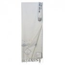 White Wool Tallit with Black and Silver Jerusalem