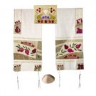 Yair Emanuel Tallit Set – Gold Pomegranates