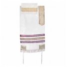 Yair Emanuel Tallit Set of White and Gold