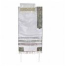 Yair Emanuel Tallit Set With Grey Lace on Atarah