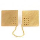 Hoshen Stones” 14 Karat Yellow Gold Tallit Clips with Diamonds and Gemstones
