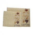 Beige Tallit and Tefillin Set with Maze Pattern and Pomegranate Embroidery
