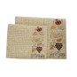 Beige Tallit and Tefillin Set with Maze Pattern and Pomegranate Embroidery