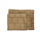 Light Brown Tallit and Tefillin Set with Squares and Vertical Item Names