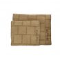 Light Brown Tallit and Tefillin Set with Squares and Vertical Item Names