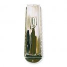 Sterling Silver Wide Mezuzah with Pearl Border