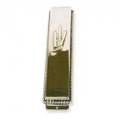 Sterling Silver Mezuzah with Pearl Ornament Design