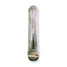Mezuzah in Hammered Sterling Silver and Pearl Detailing