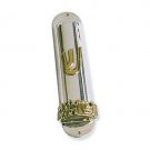 Sterling Silver Mezuzah with Jerusalem Panorama View