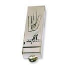 Sterling Silver Mezuzah with Jerusalem Panorama Scene