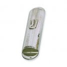 Sterling Silver Mezuzah in Hammered Style